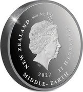 New Zealand One Dollar The Two Towers. Orthanc 2022 Proof 2022 ELIZABETH II MIDDLE-EARTH NEW ZEALAND IRB .999 AG 1OZ coin obverse New Zealand One Dollar The Two Towers. Orthanc 2022 Proof 2022 ELIZABETH II MIDDLE-EARTH NEW ZEALAND IRB .999 AG 1OZ coin obverse
