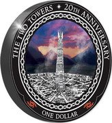 New Zealand One Dollar The Two Towers. Orthanc 2022 Proof ONE DOLLAR THE TWO TOWERS 20TH ANNIVERSARY coin reverse New Zealand One Dollar The Two Towers. Orthanc 2022 Proof ONE DOLLAR THE TWO TOWERS 20TH ANNIVERSARY coin reverse