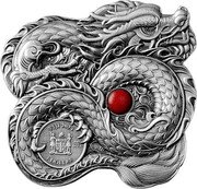 Fiji 1 Dollar (Whiskered Dragon) 1OZ .999 FINE SILVER FIJI 2024 1 DOLLAR coin obverse Fiji 1 Dollar (Whiskered Dragon) 1OZ .999 FINE SILVER FIJI 2024 1 DOLLAR coin obverse