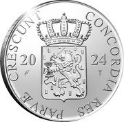 Netherlands 1 Ducat Amsterdamse Poort. Haarlem 2024 ☤ + r 20 24 CONCORDIA RES PARVÆ CRESCUNT coin obverse