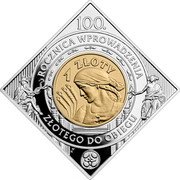 Poland 1 Zloty 100th Anniversary of Putting the Zloty into Circulation 2024 mw Proof 1 ZŁOTY 100. ROCZNICA WSTAPIENIA ZŁOTEGO DO OBIEGU UW coin reverse Poland 1 Zloty 100th Anniversary of Putting the Zloty into Circulation 2024 mw Proof 1 ZŁOTY 100. ROCZNICA WSTAPIENIA ZŁOTEGO DO OBIEGU UW coin reverse
