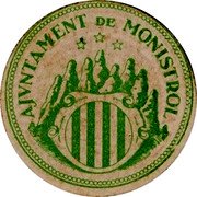 Spain 10 Centimos (Monistrol) AJUNTAMENT DE MONISTROL coin reverse Spain 10 Centimos (Monistrol) AJUNTAMENT DE MONISTROL coin reverse