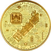 Fiji 10 Dollars Cloaca Turbo. Wim Delvoye 2022 Proof FIJI 10 DOLLARS coin obverse Fiji 10 Dollars Cloaca Turbo. Wim Delvoye 2022 Proof FIJI 10 DOLLARS coin obverse