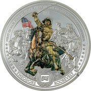 Cook Islands 10 Dollars (Colonel Theodore Roosevelt) FIRST IN WAR. FIRST IN PEACE. FIRST IN THE HEART OF HIS COUNTRYMEN. 2022 MS THEODOR ROOSEVELT coin reverse Cook Islands 10 Dollars (Colonel Theodore Roosevelt) FIRST IN WAR. FIRST IN PEACE. FIRST IN THE HEART OF HIS COUNTRYMEN. 2022 MS THEODOR ROOSEVELT coin reverse