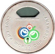 Fiji 10 Dollars XVIII FIFA World Football Championship in Germany. Colored 2005 OFFZELLER COUNTDOWN 2006 FIFA WORLD CUP GERMANY 10$ coin reverse Fiji 10 Dollars XVIII FIFA World Football Championship in Germany. Colored 2005 OFFZELLER COUNTDOWN 2006 FIFA WORLD CUP GERMANY 10$ coin reverse
