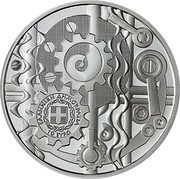 Greece 10 Euro Archimedes’ Screw 2024  Proof EΛΛHNIKH ΔHMOKPATIA 10 ΕΥΡΩ coin obverse