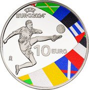 Spain 10 Euro (UEFA Euro 2024) UEFA EURO 2024 TM 10 EURO M coin reverse Spain 10 Euro (UEFA Euro 2024) UEFA EURO 2024 TM 10 EURO M coin reverse