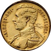 Belgium 10 Francs (Albert I. French Text. Pattern Strike) KM# Pn191 ALBERT ROI DES BELGES coin obverse Belgium 10 Francs (Albert I. French Text. Pattern Strike) KM# Pn191 ALBERT ROI DES BELGES coin obverse