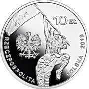 Poland 10 Zlotych 100th Anniversary of the Military Effort of Polish Americans 2018 MW Proof 10 ZŁ MW RZECZPOSPOLITA POLSKA 2018 coin obverse Poland 10 Zlotych 100th Anniversary of the Military Effort of Polish Americans 2018 MW Proof 10 ZŁ MW RZECZPOSPOLITA POLSKA 2018 coin obverse