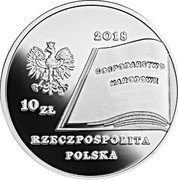 Poland 10 Zlotych Fryderyk Skarbek 2018 MW Proof 2018 GOSPODARSTWO NARODOWE MW 10 ZŁ RZECZPOSPOLITA POLSKA coin obverse Poland 10 Zlotych Fryderyk Skarbek 2018 MW Proof 2018 GOSPODARSTWO NARODOWE MW 10 ZŁ RZECZPOSPOLITA POLSKA coin obverse