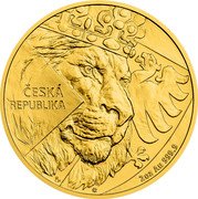 Niue 100 Dollars (Charles III. Czech Lion) ČESKÁ REPUBLIKA 2 OZ AU 999.9 coin reverse