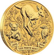 Australia 100 Dollars The Perth Mint's 125th Anniversary. Bullion 2024 P125 JM 2024 1OZ 9999 GOLD P125 1899 THE PERTH MINT 2024 coin reverse Australia 100 Dollars The Perth Mint's 125th Anniversary. Bullion 2024 P125 JM 2024 1OZ 9999 GOLD P125 1899 THE PERTH MINT 2024 coin reverse