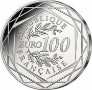 France 100 Euro (80 years of women's right to vote) 2024 EURO100 REPUBLIQUE FRANCAISE coin obverse