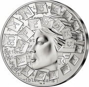 France 100 Euro (80 years of women's right to vote) 1944-2024 80 ANS DU DROIT DE VOTE DES FEMMES coin reverse