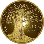 Croatia 100 Euro Ivana Brlic-Mazuranic 2024  Proof REPUBLIKA HRVATSKA 100 EURO coin obverse Croatia 100 Euro Ivana Brlic-Mazuranic 2024  Proof REPUBLIKA HRVATSKA 100 EURO coin obverse
