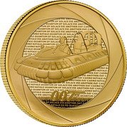 UK 100 Pounds (Die Another Day. Hovercraft) DIE ANOTHER DAY 007 coin reverse UK 100 Pounds (Die Another Day. Hovercraft) DIE ANOTHER DAY 007 coin reverse