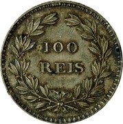 Portugal 100 Reis (Maria II Pattern) 100 REIS coin reverse Portugal 100 Reis (Maria II Pattern) 100 REIS coin reverse