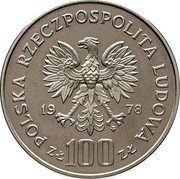 Poland 100 Zlotych Adam Mickiewicz. Trial Strike 1978 MW KM# Pr319 POLSKA RZECZPOSPOLITA LUDOWA 19 78 MW ZŁ 100 ZŁ coin obverse Poland 100 Zlotych Adam Mickiewicz. Trial Strike 1978 MW KM# Pr319 POLSKA RZECZPOSPOLITA LUDOWA 19 78 MW ZŁ 100 ZŁ coin obverse