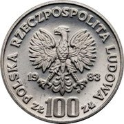Poland 100 Zlotych (Environment Protection. Bear. Trial Strike) KM# Pr487 POLSKA RZECZPOSPOLITA LUDOWA 19 83 MW ZŁ 100 ZŁ coin obverse Poland 100 Zlotych (Environment Protection. Bear. Trial Strike) KM# Pr487 POLSKA RZECZPOSPOLITA LUDOWA 19 83 MW ZŁ 100 ZŁ coin obverse
