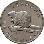 Poland 100 Zlotych Environmental Protection. Beaver. Trial Strike 1978 MW KM# Pr328 OCHRONA ŚRODOWISKA PRÓBA coin reverse Poland 100 Zlotych Environmental Protection. Beaver. Trial Strike 1978 MW KM# Pr328 OCHRONA ŚRODOWISKA PRÓBA coin reverse