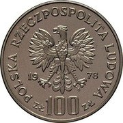 Poland 100 Zlotych Environmental Protection. Moose. Trial Strike 1978 MW KM# Pr325 POLSKA RZECZPOSPOLITA LUDOWA MW 19 78 ZŁ 100 ZŁ coin obverse Poland 100 Zlotych Environmental Protection. Moose. Trial Strike 1978 MW KM# Pr325 POLSKA RZECZPOSPOLITA LUDOWA MW 19 78 ZŁ 100 ZŁ coin obverse
