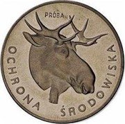 Poland 100 Zlotych Environmental Protection. Moose. Trial Strike 1978 MW KM# Pr326 OCHRONA ŚRODOWISKA PRÓBA coin reverse Poland 100 Zlotych Environmental Protection. Moose. Trial Strike 1978 MW KM# Pr326 OCHRONA ŚRODOWISKA PRÓBA coin reverse