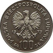 Poland 100 Zlotych Ignacy Jan Paderewski. Trial Strike 1975 MW KM# Pr261 POLSKA RZECZPOSPOLITA LUDOWA 19 75 MW ZŁ 100 ZŁ coin obverse Poland 100 Zlotych Ignacy Jan Paderewski. Trial Strike 1975 MW KM# Pr261 POLSKA RZECZPOSPOLITA LUDOWA 19 75 MW ZŁ 100 ZŁ coin obverse
