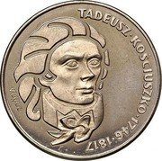 Poland 100 Zlotych Tadeusz Kosciuszko. Trial Strike 1976 MW KM# Pr278 TADEUSZ KOŚCIUSZKO 1746 1817 PRÓBA coin reverse Poland 100 Zlotych Tadeusz Kosciuszko. Trial Strike 1976 MW KM# Pr278 TADEUSZ KOŚCIUSZKO 1746 1817 PRÓBA coin reverse