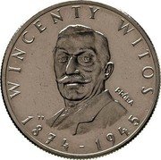Poland 100 Zlotych Wincenty Witos. Trial Strike 1984 MW KM# Pr499 WINCENTY WITOS 1874-1945 PRÓBA TT coin reverse Poland 100 Zlotych Wincenty Witos. Trial Strike 1984 MW KM# Pr499 WINCENTY WITOS 1874-1945 PRÓBA TT coin reverse