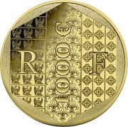 France 1000 Euro The Louis d'Or 2024  BU RF 1000 € coin obverse France 1000 Euro The Louis d'Or 2024  BU RF 1000 € coin obverse