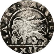 Italy 12 Soldi Francesco Erizzo ND (1631-1646)Â SANCT MARC VEN XII coin reverse Italy 12 Soldi Francesco Erizzo ND (1631-1646)Â SANCT MARC VEN XII coin reverse