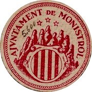 Spain 15 Centimos (Monistrol) AJUNTAMENT DE MONISTROL coin reverse Spain 15 Centimos (Monistrol) AJUNTAMENT DE MONISTROL coin reverse