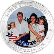 Cook Islands 2 Dollars (Kennedy. Family Man) JOHN F. KENNEDY FAMILY MAN AN AMERICAN LIFE coin reverse Cook Islands 2 Dollars (Kennedy. Family Man) JOHN F. KENNEDY FAMILY MAN AN AMERICAN LIFE coin reverse