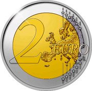Belgium 2 Euro (Fight Against Cancer) 2 EURO LL coin reverse Belgium 2 Euro (Fight Against Cancer) 2 EURO LL coin reverse