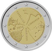 Finland 2 Euro (Finnish Architecture) GESELLIUS LINDGREN SAARINEN FI 2024 coin obverse