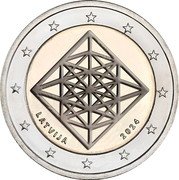 Latvia 2 Euro Himmeli 2024 LATVIJA 2024 coin obverse Latvia 2 Euro Himmeli 2024 LATVIJA 2024 coin obverse
