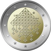 Lithuania 2 Euro Straw Craft Sodai 2024 LMK LIETUVA 2024 coin obverse Lithuania 2 Euro Straw Craft Sodai 2024 LMK LIETUVA 2024 coin obverse