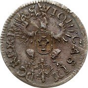 Poland 2 Groschen (Johann Casimir) KM# 97a IO CASIM DG REX P & S coin obverse Poland 2 Groschen (Johann Casimir) KM# 97a IO CASIM DG REX P & S coin obverse