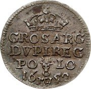Poland 2 Groschen (Johann Casimir) KM# 97a GROS ARG DVPLREG PO LO 16 MW 52 coin reverse Poland 2 Groschen (Johann Casimir) KM# 97a GROS ARG DVPLREG PO LO 16 MW 52 coin reverse