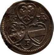 Austria 2 Pfennig (Ferdinand II. Graz) KM# 377a 16 34 F coin obverse Austria 2 Pfennig (Ferdinand II. Graz) KM# 377a 16 34 F coin obverse