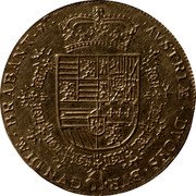 Belgium 2 Sovereigns Albert and Isabella. Piedfort of Triple Weight ND (1614-1616)  AVSTRIÆ DVCES BVRGVNDIÆ ET BRABANT ZC coin reverse Belgium 2 Sovereigns Albert and Isabella. Piedfort of Triple Weight ND (1614-1616)  AVSTRIÆ DVCES BVRGVNDIÆ ET BRABANT ZC coin reverse