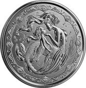 Samoa 2 Tala (Mermaid Mother and Daughter)  coin reverse