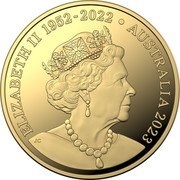 Australia 20 Cents (Memorial. Platypus) ELIZABETH II 1952-2022 AUSTRALIA 2023 JC coin obverse Australia 20 Cents (Memorial. Platypus) ELIZABETH II 1952-2022 AUSTRALIA 2023 JC coin obverse