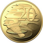 Australia 20 Cents (Memorial. Platypus) 20 SD coin reverse Australia 20 Cents (Memorial. Platypus) 20 SD coin reverse