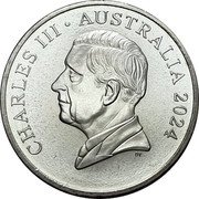 Australia 20 Cents (Platypus. Charles III) CHARLES III AUSTRALIA 2024 DT coin obverse Australia 20 Cents (Platypus. Charles III) CHARLES III AUSTRALIA 2024 DT coin obverse
