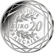 France 20 Euro (Olympic Torch Relay) RÉPUBLIQUE EURO 20 FRANÇAISE coin obverse