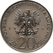 Poland 20 Zlotych International Year of Women. Trial Strike 1975 MW KM# Pr253 POLSKA RZECZPOSPOLITA LUDOWA 19 75 MW ZŁ 20 ZŁ coin obverse Poland 20 Zlotych International Year of Women. Trial Strike 1975 MW KM# Pr253 POLSKA RZECZPOSPOLITA LUDOWA 19 75 MW ZŁ 20 ZŁ coin obverse
