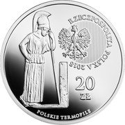 Poland 20 Zlotych The Battle of Hodow 2018 MW Proof RZECZPOSPOLITA POLSKA 2018 MW 20 ZŁ POLSKIE TERMOPILE coin obverse