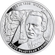 Poland 20 Zlotych Wizna 2019 MW Proof 7-10 IX 1939 WIZNA MAJOR WŁADYSŁAW RAGINIS coin reverse