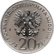 Poland 20 Zlotych (XXX Years of Budgetary Laws PRL. Trial Strike) KM# Pr274 POLSKA RZECZPOSPOLITA LUDOWA 19 76 MW ZŁ 20 ZŁ coin obverse Poland 20 Zlotych (XXX Years of Budgetary Laws PRL. Trial Strike) KM# Pr274 POLSKA RZECZPOSPOLITA LUDOWA 19 76 MW ZŁ 20 ZŁ coin obverse